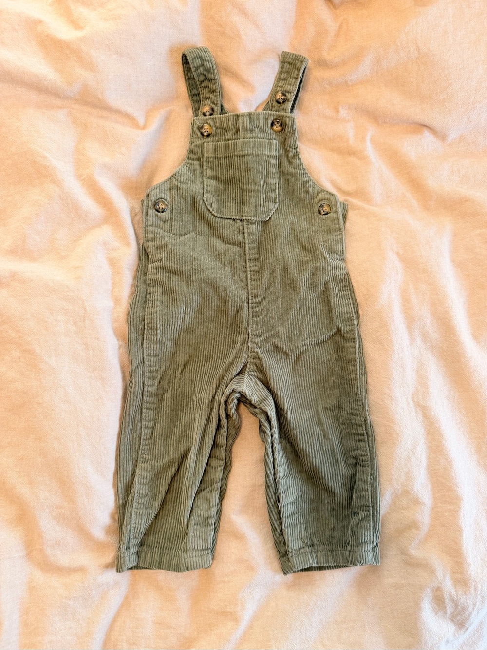 Carter's Boys Olive Corduroy Overalls for Kids